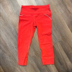 Athleta Orange Relay Leggings - XS